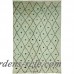 Darya Rugs One-of-a-Kind Moroccan Hand-Knotted Green Area Rug DYAR3442